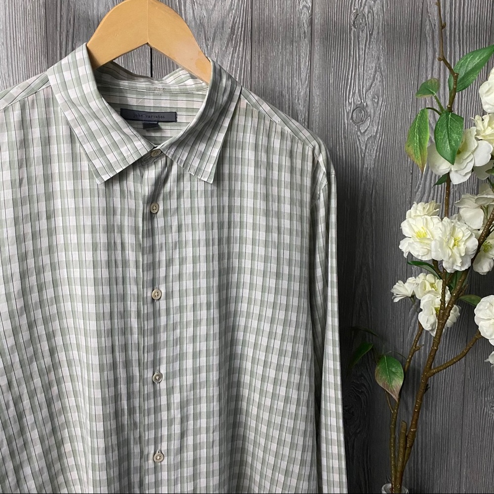 John Varvatos Collection Plaid Dress Shirt Large - Picture 10 of 10